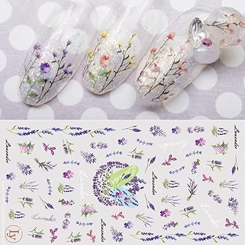 Amazon 1シート ドライフラワー 花 パターン 3dシール ネイル