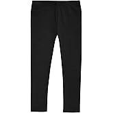 Girls 100% Cotton Leggings – Soft Breathable Baby Rib Pants for School Uniform, Sensory-Friendly Wear, Sensitive Skin Comfort