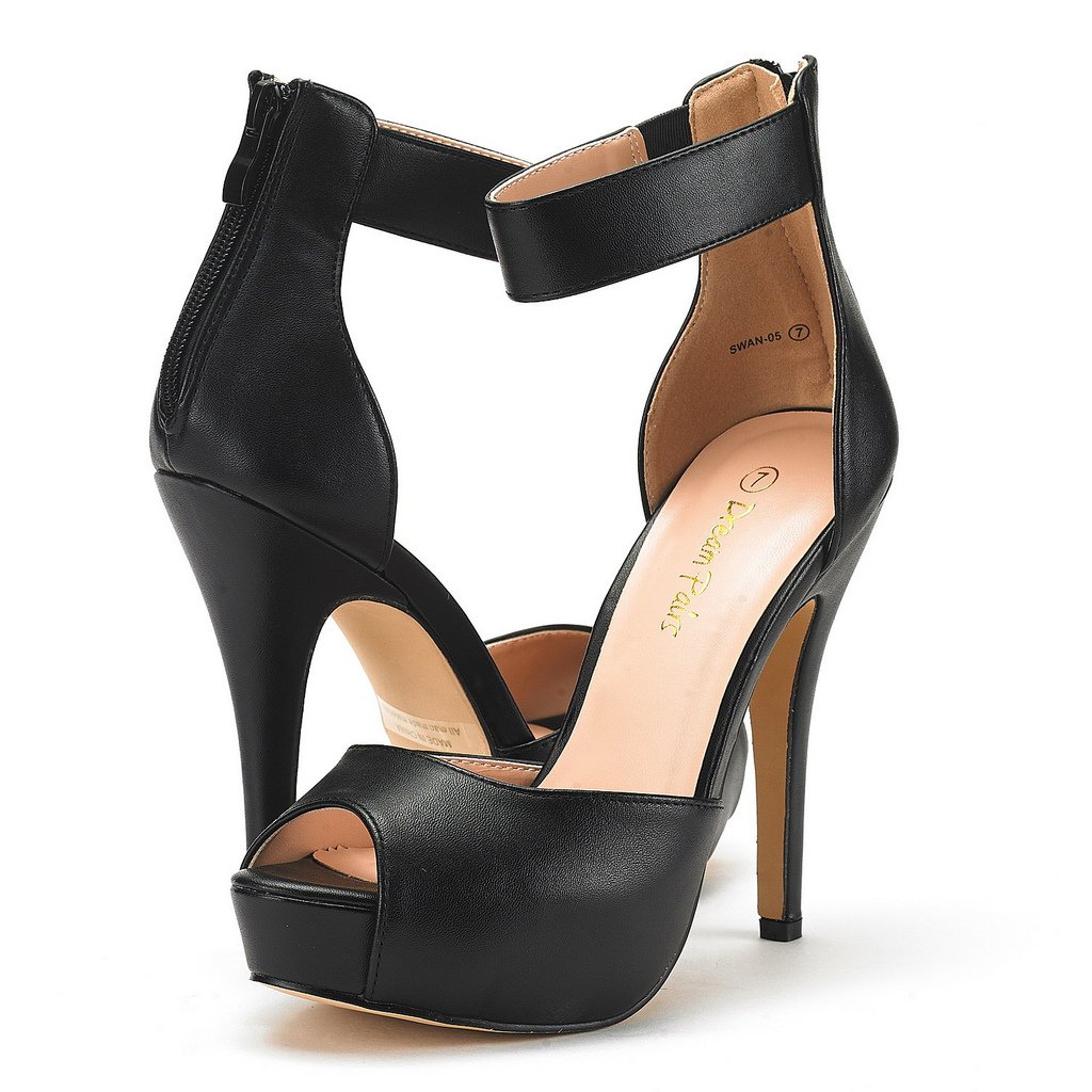 DREAM PAIRS Women's Swan-05 High Heel Plaform Dress Pump Shoes - Image 3