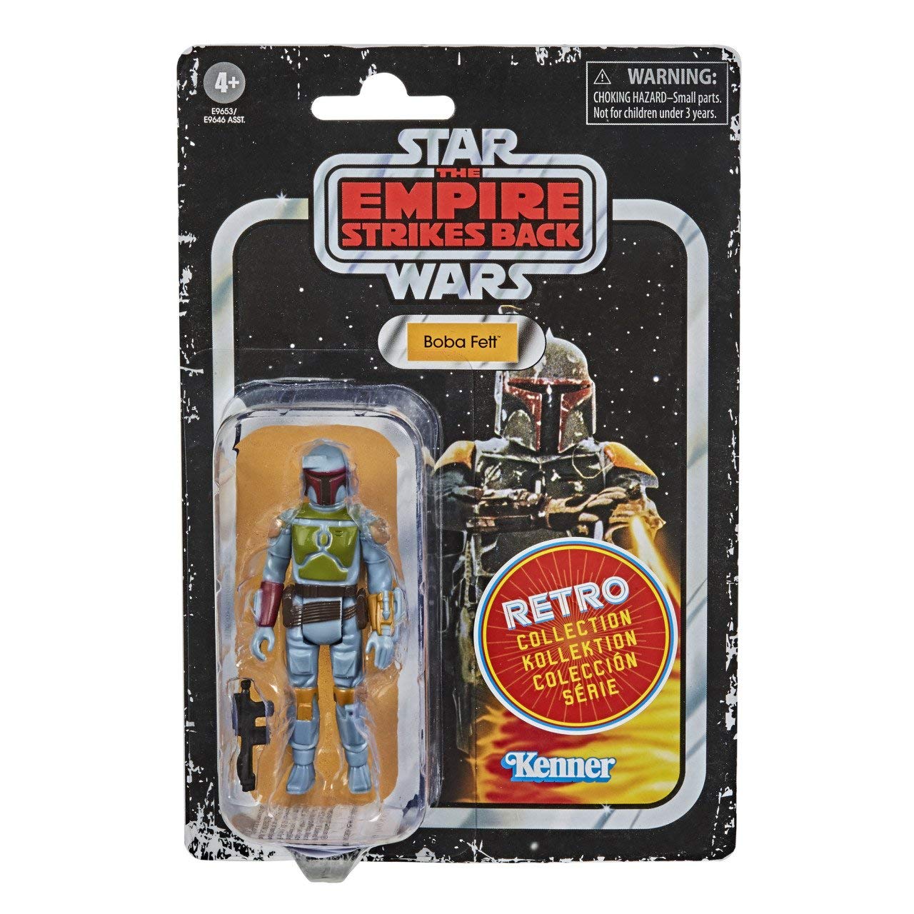 Photo 1 of Star Wars Retro Collection Boba Fett Toy 3.75-inch Scale The Empire Strikes Back Action Figure, Toys for Kids Ages 4 and Up