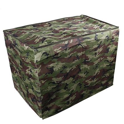 Generic Pet Dog Crate Cage Kennel Cover (Camo Green, 36-inch, XL)