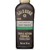 Gold Bond Men's Essentials Talc-Free Body Powder, 10 oz., Refresh 360 Scent, Wetness Protection