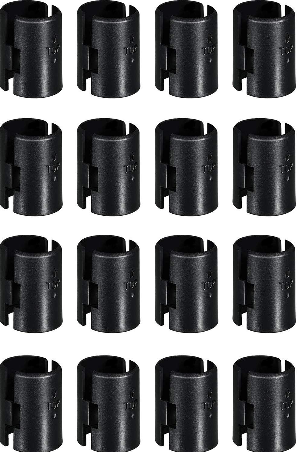 Wire Shelving Shelf Lock Clips, Spare Clip Pack for Racks 8 Clips/Pack (Diameter 1 inch(4 Packs)), Black