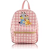Fast Forward Bluey Mini Backpack for Kids & Adults | 10" PU Leather Backpack Purse | Toddler Travel Bag, Small Bookbag for School, Travel, or Everyday Use | Ages 3+