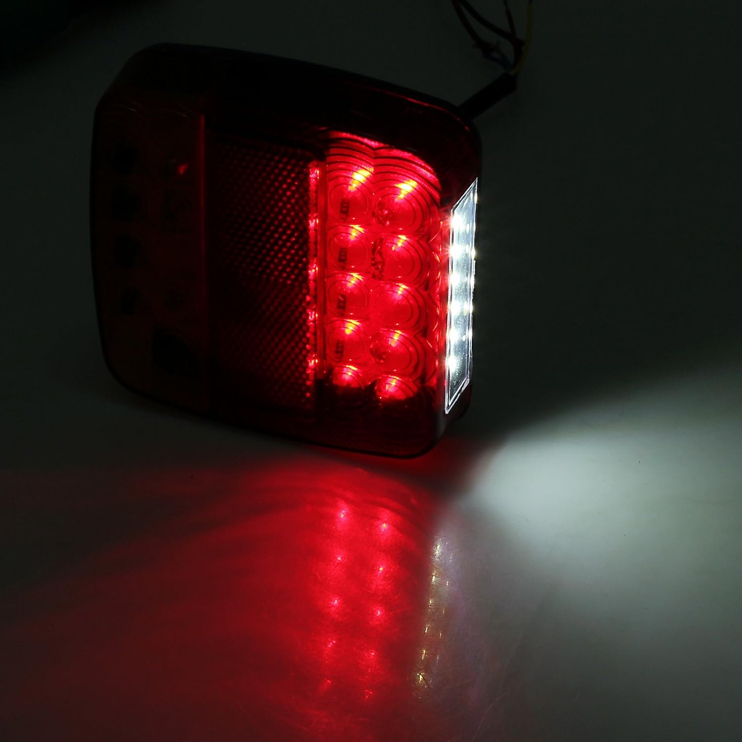 Led Brake Light Kit 2 Luci Posteriori LED Bzocio 12V - Per Auto, Camion, Rimorchio, Rosse E Gialle, 23.5x130x52 Mm Luce Led Per Auto - Foto 8
