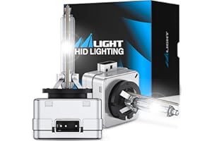 Nilight D3S HID Bulb, 6000K Diamond White D3S HID Headlight Bulbs High Low Beam Xenon Replacement Bulbs for Sedan SUV Pickup, 2-Pack