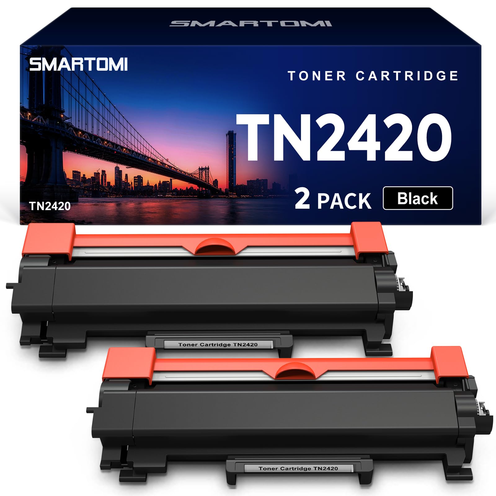SMARTOMI TN2420 TN2410 Toner Cartridge Replacement for Brother TN2420 TN2410 for Brother MFC-L2710DW HL-L2350DW DCP-L2530DW HL-L2310D HL-L2370DN MFC-L2710DN MFC-L2730DW MFC-L2750DW DCP-L2510D