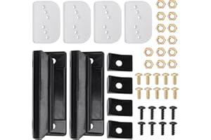 STUFOOL DK100-A Shed Door Full Kit, Shed Door Tune Up Kit for Arrow Shed Sliding Doors, Shed Sliding Doors Handle Replacement, Shed Door Hardware