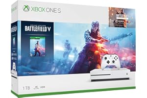 Xbox One S 1TB Battlefield V Bundle - Battlefield V Deluxe Edition included - White Controller & Xbox One S included - Custom AMD Octa-core CPU - 8GB RAM 1TB HD - 4K Blu-ray & Streaming - AMD