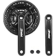 MEGHNA Bicycle Crankset FC-TY301 42-34-24 Teeth for 3x6/7/8 Speed 170mm Crank for Mountain Bike Gears Square Taper