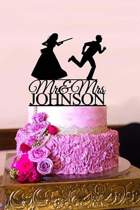 Amazon Com Hunting Cake Topper Wedding Cake Topper Funny Cake