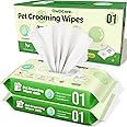 OWOCARE Dog Wipes for Paws and Butt, Plant-Based Large Pet Wipes for Dogs/Cats Hypoallergenic, 8X9 Inch Easy to Use Dog/Cat/Puppy Cleaning Grooming Wipes, Gentle, Degradable (100 Count,Unscented)