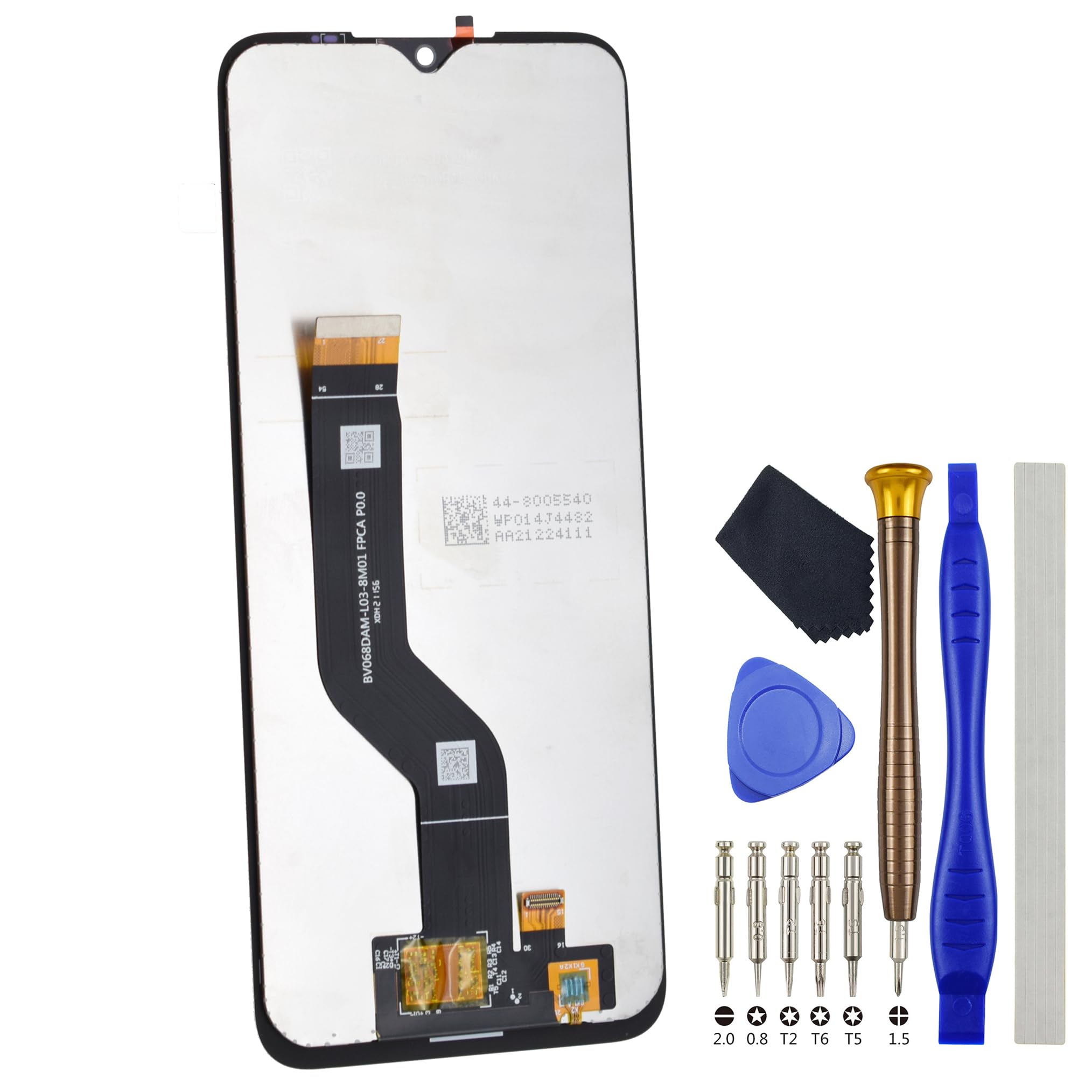 VEKIR Full LCD Screen for Nokia G50 TA-1358 Display Touch Digitizer Assembled Black Screen for TA-1390 TA-1370 TA-1367 TA-1361 Replacement with Free Tool Kit