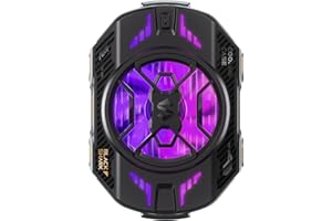Phone Cooler, Black Shark FunCooler 4 Pro Phone Cooling Fan, RGB Light, App, Smart Cooling for Gaming & Video Streaming & Car