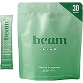Beam Glow, Hormone Balance for Women, Cortisol Support for Women, Thyroid Support Powder with Selenium, Bromelain and Chasteberry, PMS Relief, Hair Skin & Nails, Health and Wellness Gift, 30 Servings