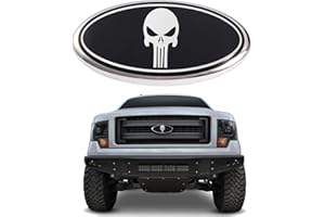 LINOAH 9 Inch Front Grill Rear Tailgate Emblem for 04-14 F150, 11-14 Edge, 11-16 Explorer, 06-11 Ranger, 07-14 Expedition, 9"X3.5" for Ford