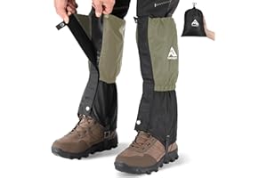 TAYOVSZY Gaiters for Hiking – Waterproof and Breathable Leg Gaiters for Women and Men Boots, Adjustable Lightweight Shoes Gaiters for Hunting, Hiking, Mountaineering, Snow Gaiters for Hiking Boots