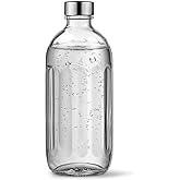 aarke Glass Bottle - Exclusively Compatible with Carbonator Pro Sparkling Water Machine, Stainless Steel Cap, Dishwasher Safe, 800 mL/27 fl oz