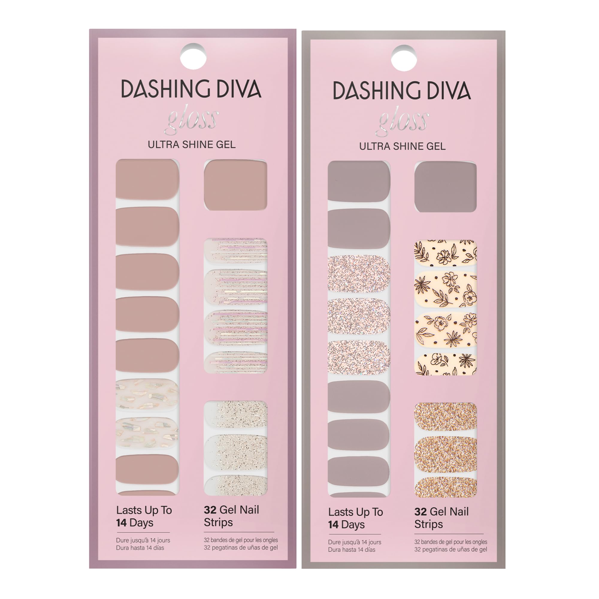 Dashing Diva Gloss Nail Strips Bundle - The Best Sellers Collection | Lavender Dreams & After Glow | UV Free, Chip Resistant, Long Lasting Gel Stickers | Contains 2 Sets - Image 7