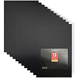 Arteza 20" X 30" X 1/5" Black Foam Boards, Double Sided, Lightweight Craft Poster Board, Office Supplies for Presentations, S