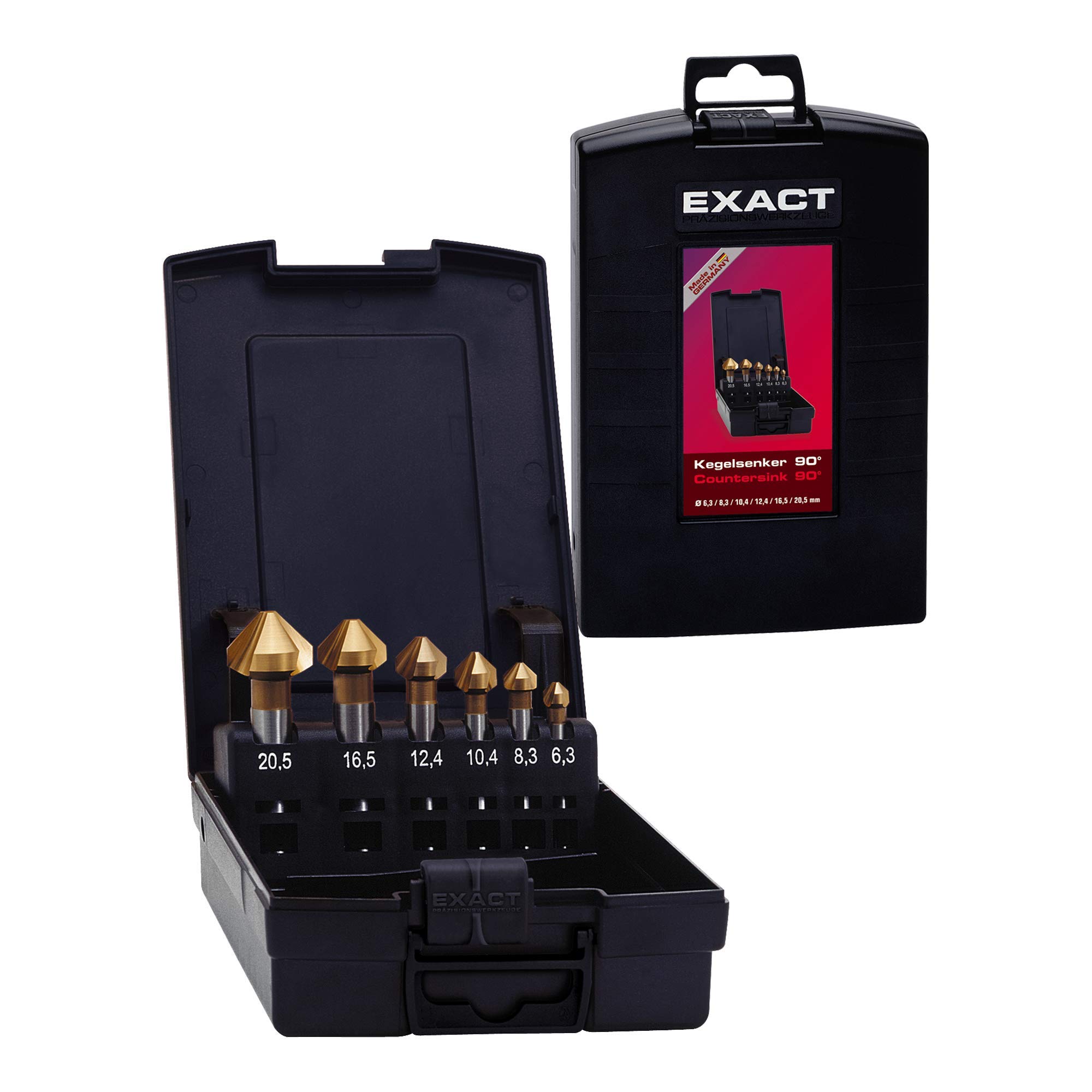 Exact 05567 HSS-TiN 6.3-20.5mm Countersinker Set