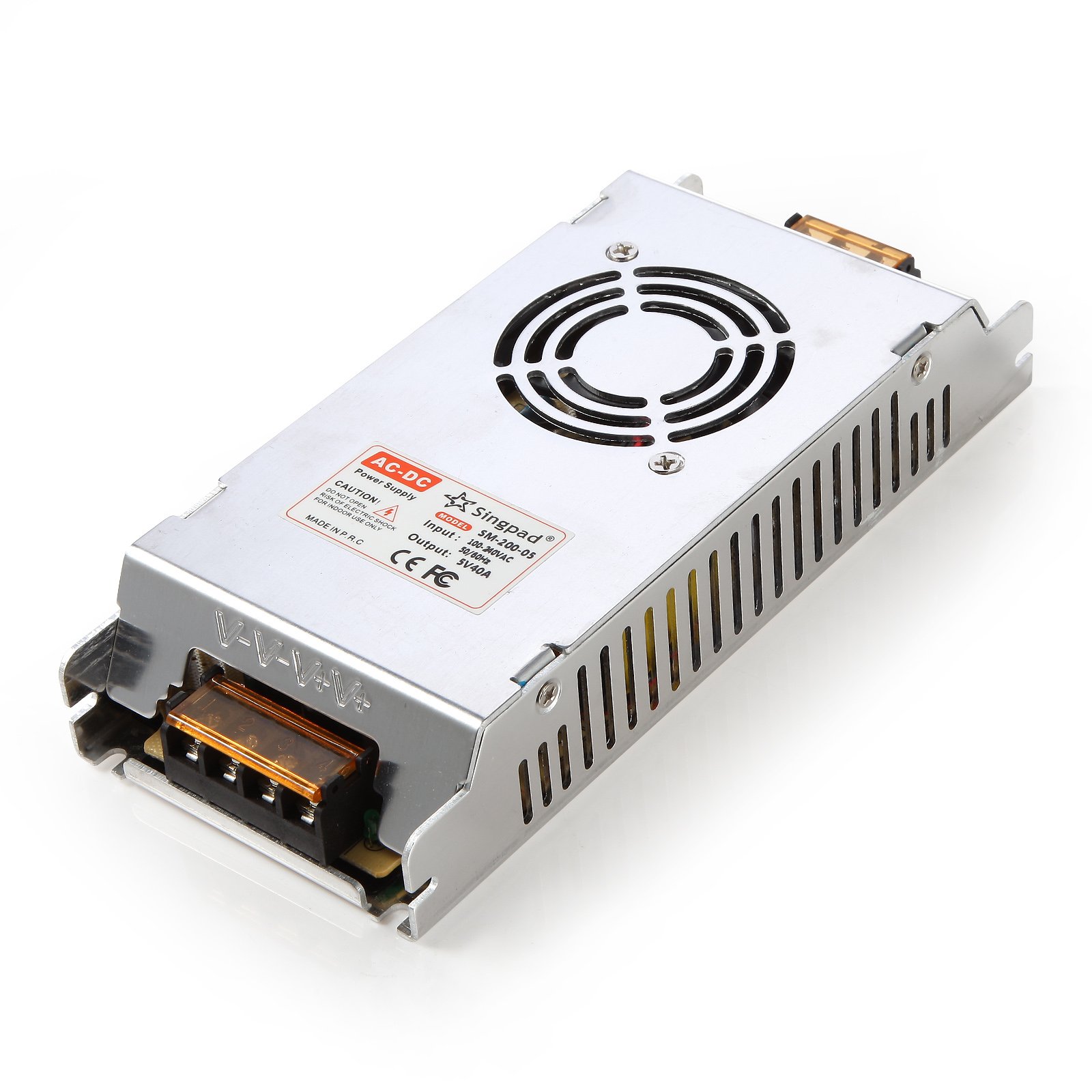 Singpad New Style LED Power Supply DC5V 40A Regulated Transformer Power