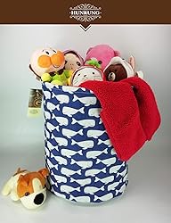 HUNRUNG Laundry Hamper,Large Canvas Fabric