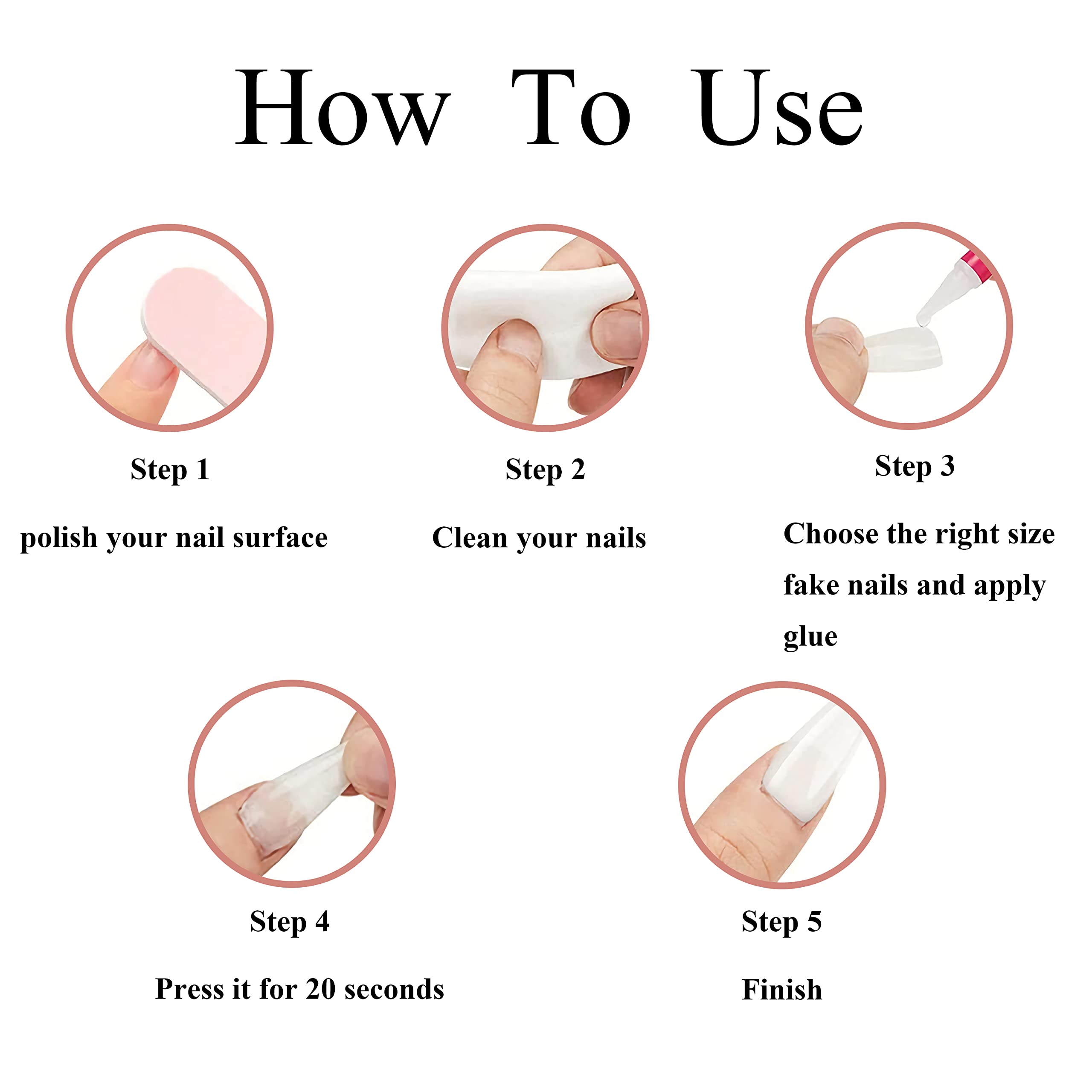 MERVF Almond Press on Nails Long Fall Fake Nails Brown French Tip Glue on Nails Flower Stiletto Acrylic False Nails Aura Press ons with Zebra Print Design Glossy 24pcs - Image 6