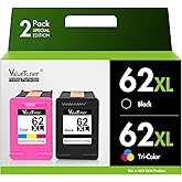 Valuetoner Remanufactured Ink Cartridge Replacement for HP Ink 62 62XL Works with HP Envy 5540 5640 5660 7644 OfficeJet 5740 