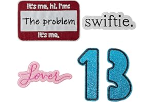 Lmuwecno 5 Pcs Musician's Embroidery Patch, Iron-on/Sewing Badges for Jackets, Jeans, Jackets, Backpacks, Hats and Other DIY Accessories