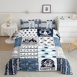 Camper Gifts Comforter Set Twin, Happing Camping