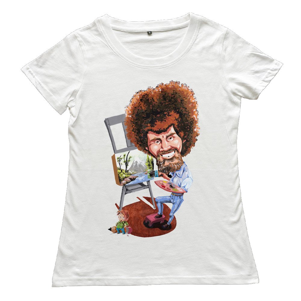 Bob Painter Art Instructor Ross The Joy Of Painting Fashion T Shirt