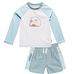 Gerber Baby Boy's Standard Rashguard Set, Surf