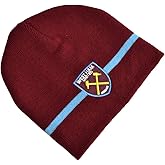 West Ham FC Official Beanie Knitted Hat (One Size) (Claret/Blue)