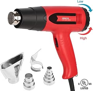 Adjustable Heat Gun Foseal 1800W Variable Temperature ...