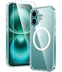 FNTCASE for iPhone 16 Plus Case: Clear Case