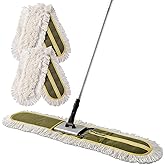 CLEANHOME 36" Commercial Dust Mops for Floor Cleaning Heavy Duty Floor Duster Mop with Long Handle Hotel Gym Household Cleani