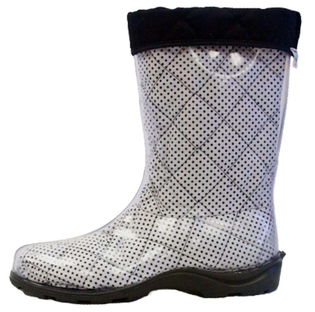 clear womens rain boots