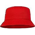 Falari Men Women Unisex Cotton Bucket Hat 100% Cotton Packable for Travel Fishing Hunting Summer Camp