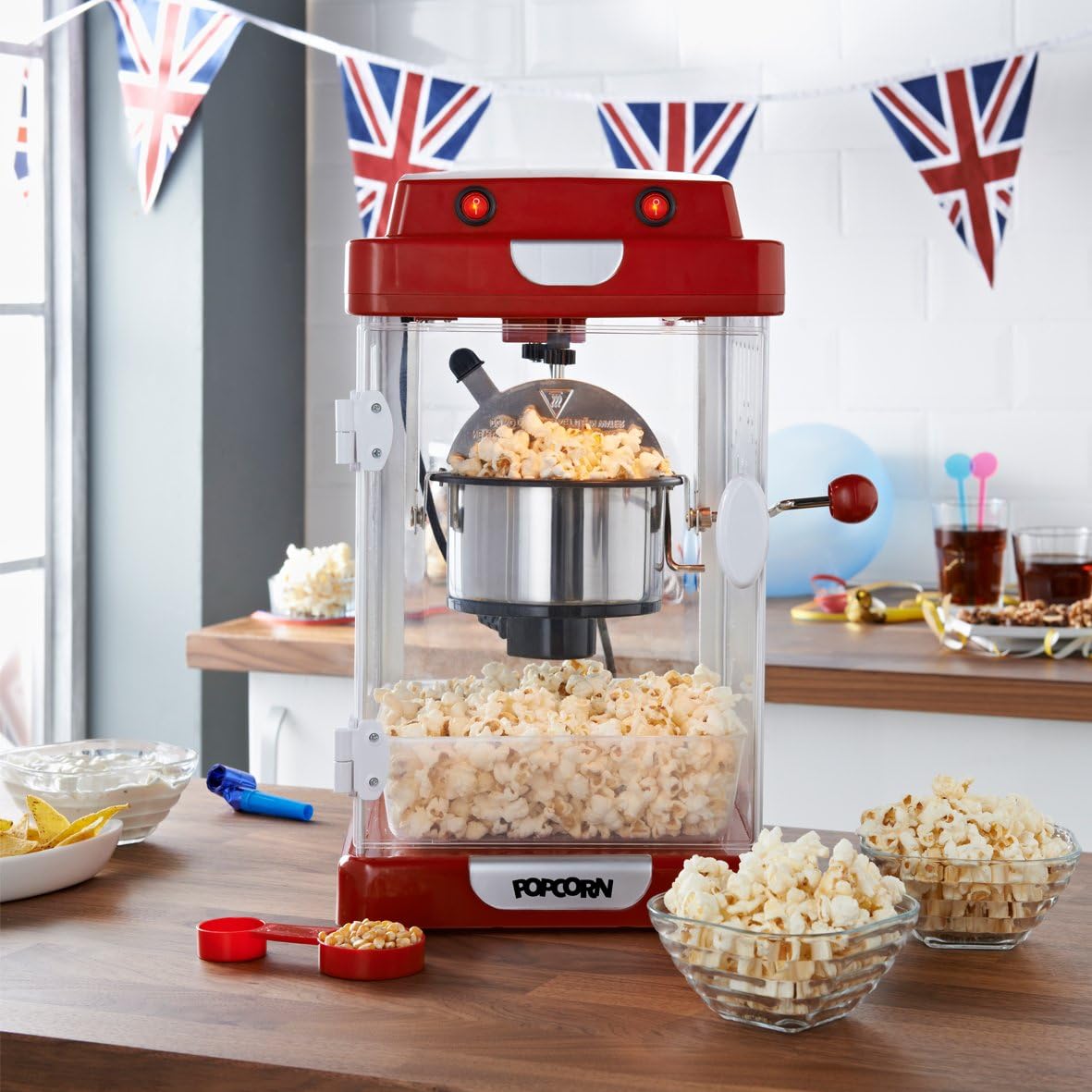 Global Gizmos Giant Cinema Style Popcorn Maker / Extra Large Capacity / Movie Nights, Sleepovers, Kids Parties - Image 5