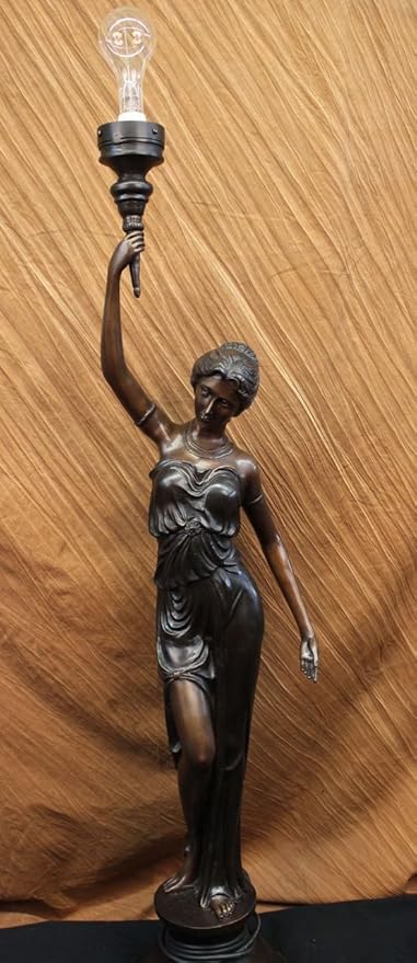 Handmade Bronze Sculpture Bronze Statue The Sexy Goddess Torchiere