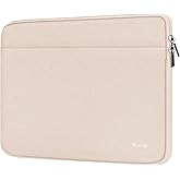 Laptop Sleeve 15.6 inch, Shockproof Protective Notebook Case with Accessory Pocket, Briefcase Carrying Laptop Bag for 15.6" HP, ASUS, Dell, Lenovo, Acer - Light Pink