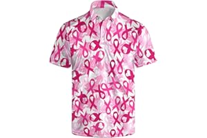 HUURAY Funny Golf Polos for Men Funny Print Short Sleeve Shirts Quick Dry Polo Shirts Hawaiian Shirt Performance Golf Outfits
