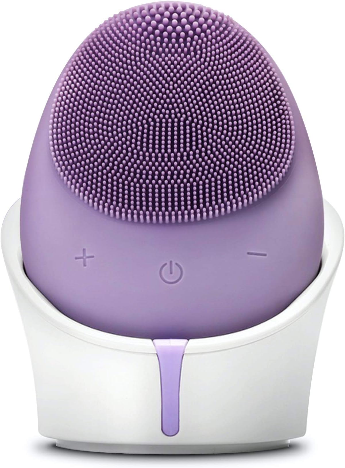 Fancii Sonic Facial Cleansing Brush, Waterproof and Rechargeable - Anti-Aging Face Cleansing, Exfoliating and Massage System - For All Skin Types - Isla (Lavish Lavender)