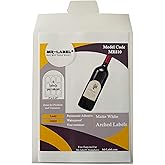 Mr-Label 3" x 2.25" Arched White Sticker Label - Waterproof and Tear-Resistant - for Inkjet & Laser Printer - for Glass Bottles | Jars | Plastic | Metal | Paper (25 Sheets Total 225 Labels)