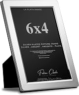 Fabian Clarke London Silver Plated Photo Frame 6x4 Satin Tarnish Protected