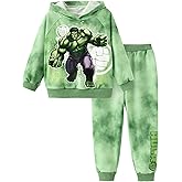 Marvel Spiderman Cosplay Costume Avengers 2 Pcs Pocket Hoodie&Pants Hulk Hooded Outfit Venom Captain America Apparel Kid 2-9Y