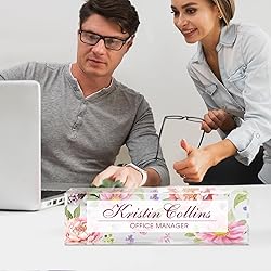 Custom Name Plate for Desk, Acrylic Office Decor