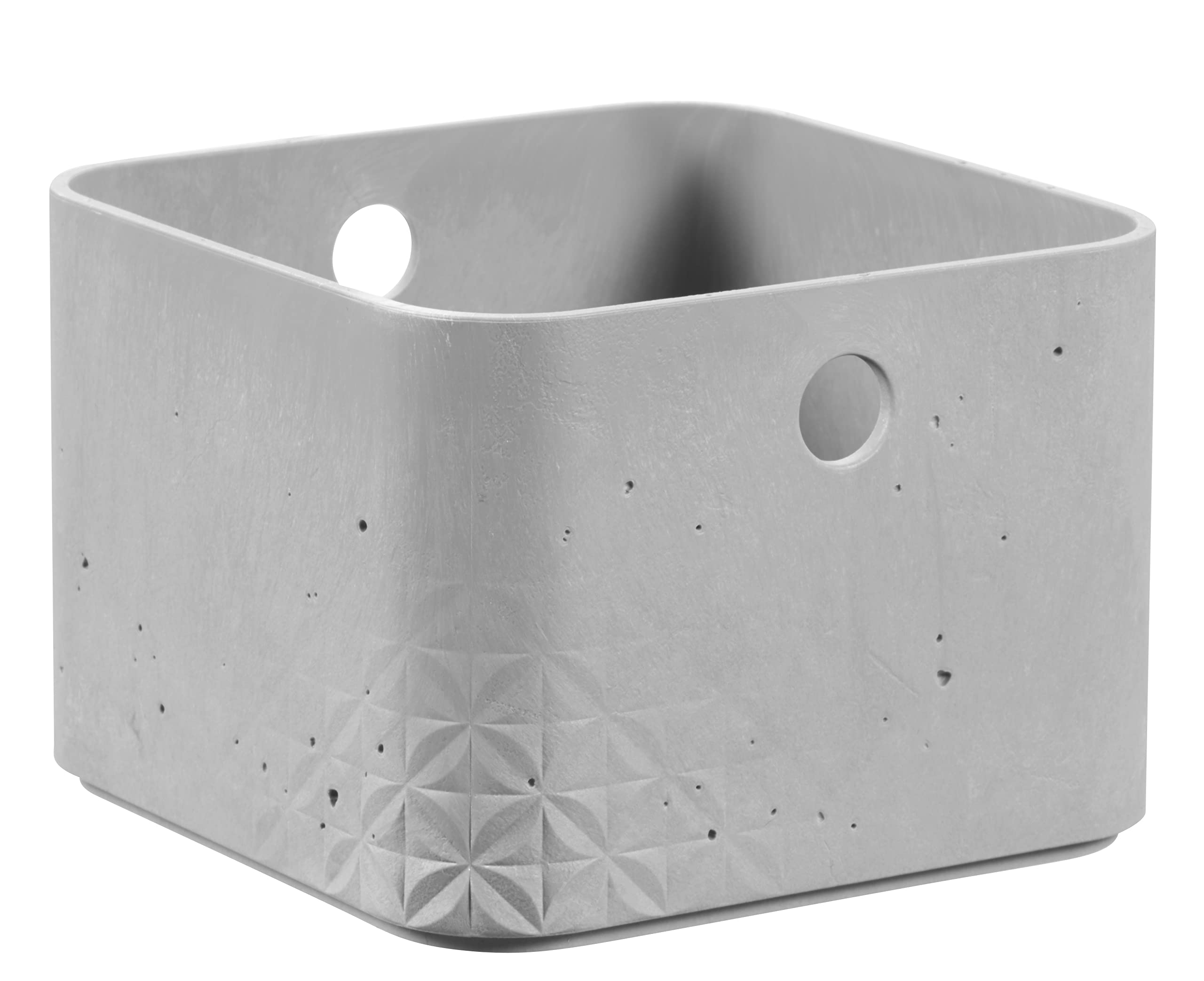 CURVER | Concrete effect box XS Cube 3L 17x17x12cm Grey