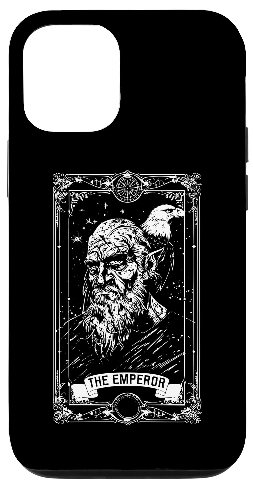 iPhone 15 Pro The Emperor Mystical Orc Tarot Card Wicca Major Arcana Case